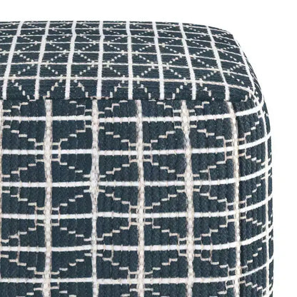 Pouf carré, housse 100 % coton, remplissage polystyrène, 45,7 x 45,7 x 35,6 cm, aucun assemblage requis