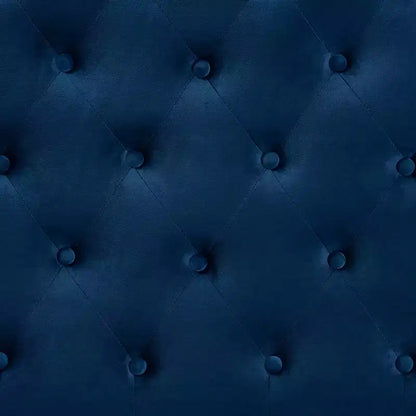 Tête de lit capitonnée en tissu velours Clovis, taille Queen, à fixer sur le cadre de lit, rembourrage polyester